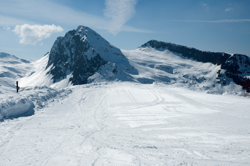 Mountain Covered with Snow